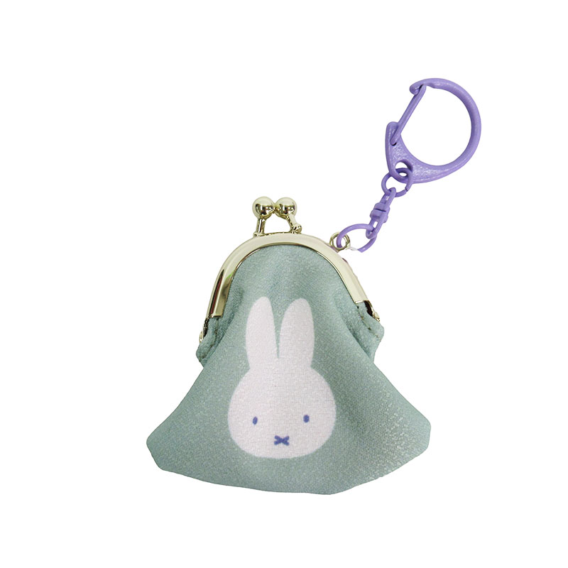 miffy プチがま口キーホルダー/GR はんなりフラワー